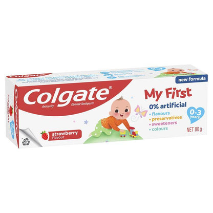 Colgate Toothpaste Kids Anticavity 0-3 Years Strawberry Flavour 80g