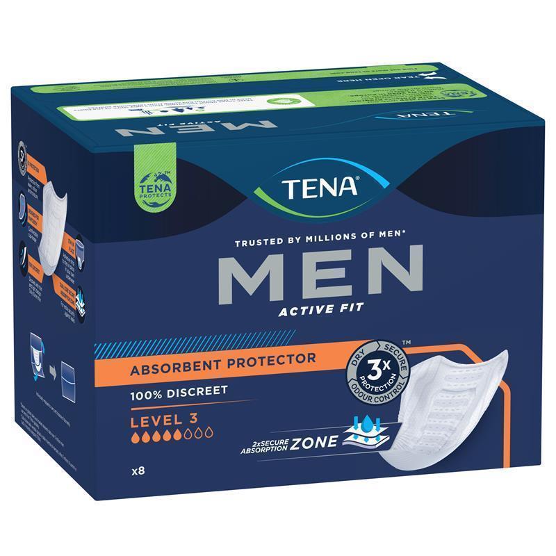TENA Men Pads Level 3 8 Pack