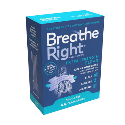 Breathe Right Nasal Strips Extra Strength Clear 44 Strips