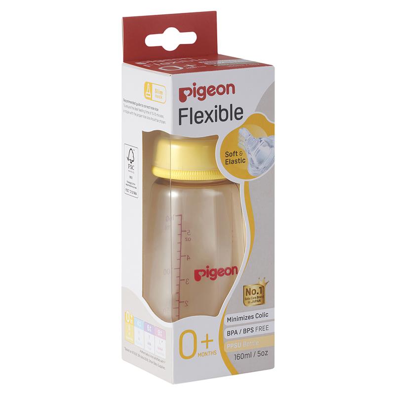 Pigeon Flexible Peristaltic PPSU Bottle 160ml