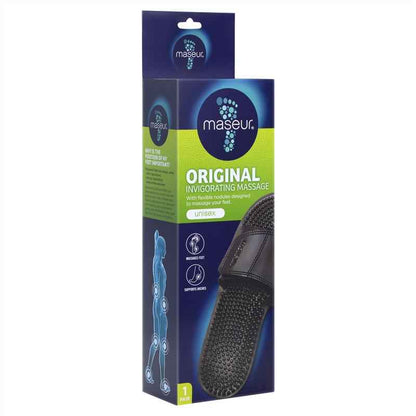 Maseur Invigorating Massage Sandal Black Size 10