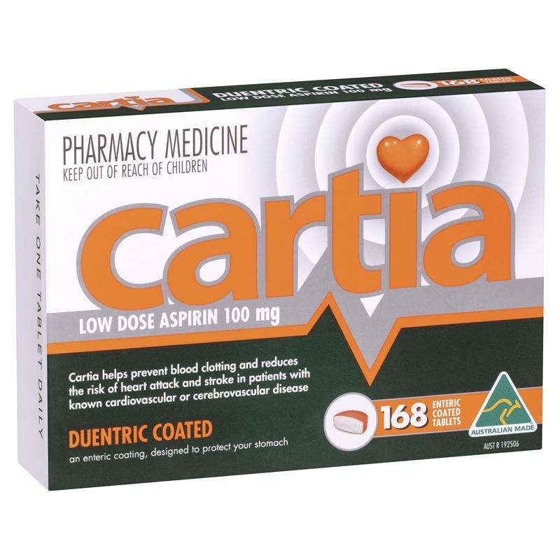 Cartia 100mg Tablets 168