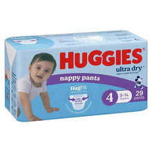 Huggies Ultra Dry Nappy Pants Size 4 9-14kg Boy 29 Pack