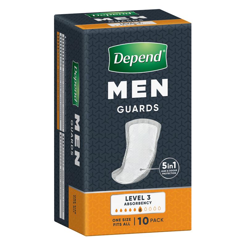 Depend for Men Guards Level 3 10 Pack