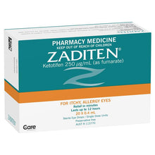 Zaditen 0.025% Eye Drops Unit Dose 0.4ml 20 Single Dose Units - GimmeNow