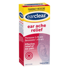 EarClear Ear Ache Relief Drops 15mL - Effective Relief of Ear Pain - GimmeNow