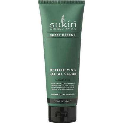 Sukin Super Greens Detoxifying Facial Scrub 125ml
