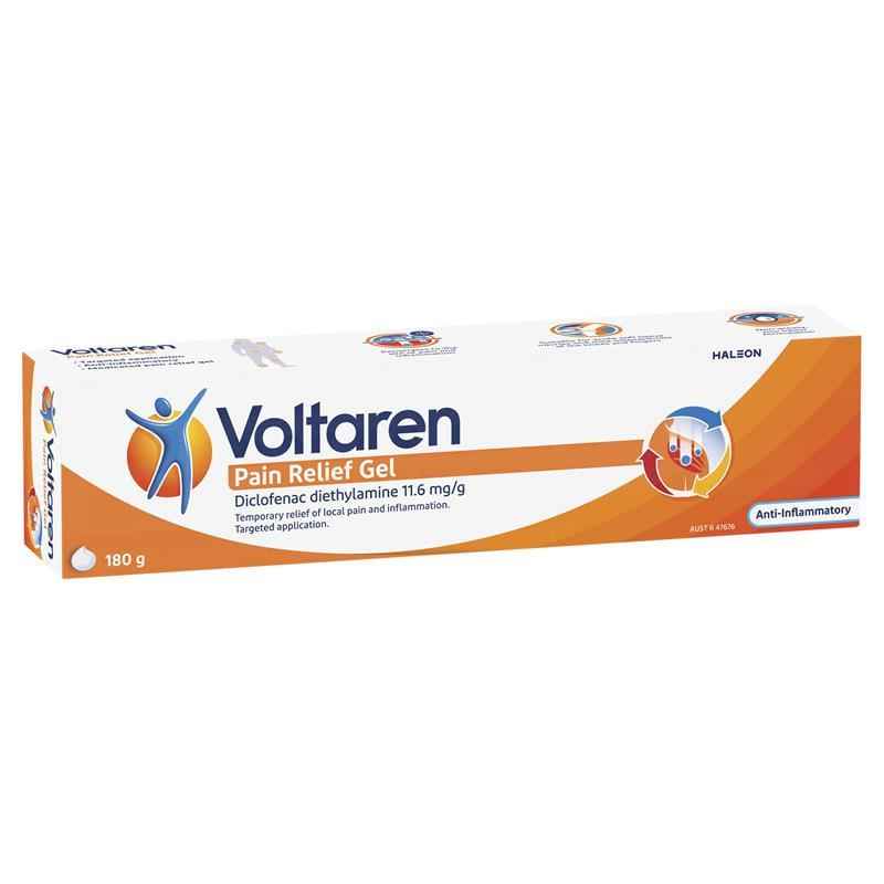 Voltaren Pain Relief Gel 180g Exclusive Size