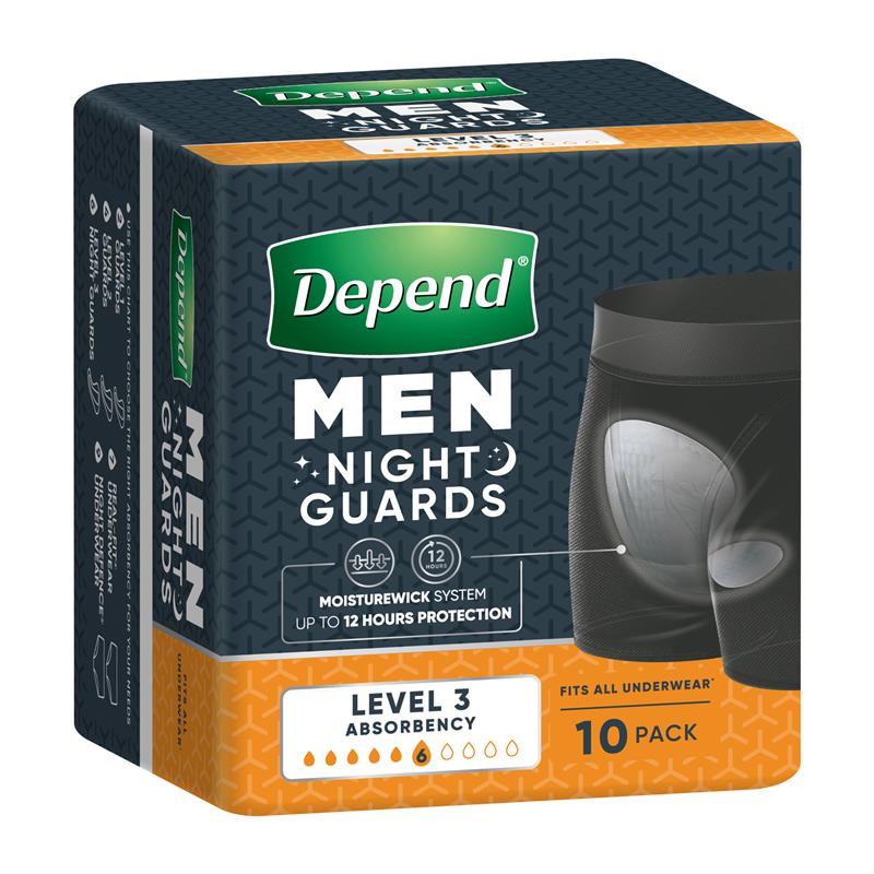 Depend Men Incontinence Guards Level 3 10 Pack