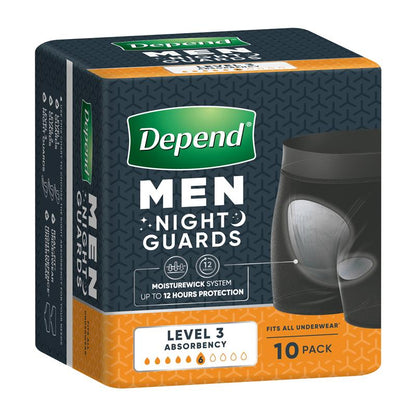 Depend Men Incontinence Guards Level 3 10 Pack