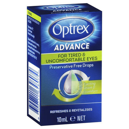Optrex Advance Preservative Free Tired Eye Drops 10mL - GimmeNow