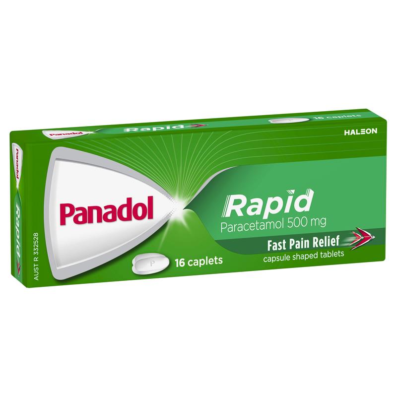Panadol Rapid Paracetamol Pain Relief 16 Caplets