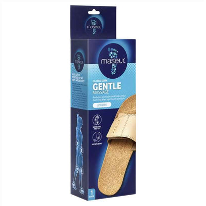 Maseur Gentle Massage Sandal Beige Size 6 Unisex