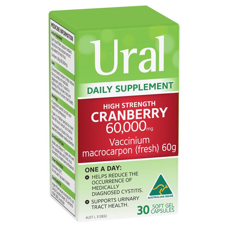 Ural High Strength Cranberry 60000mg 30 Capsules