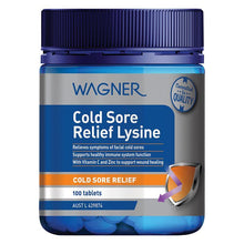 Wagner Cold Sore Relief Lysine 100 Tablets