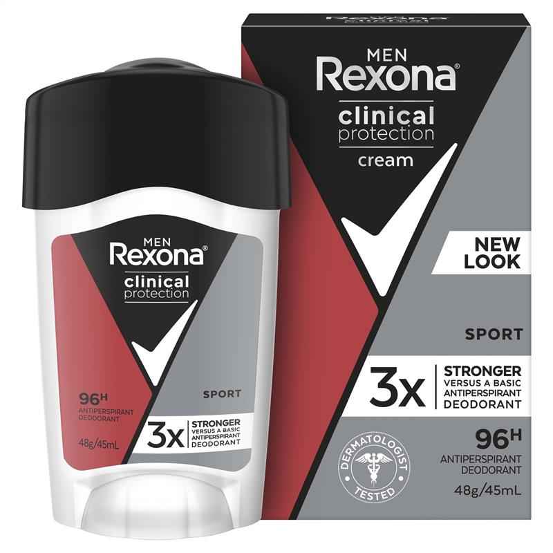 Rexona Men Clinical Protection Antiperspirant Cream Stick Sport 45ml