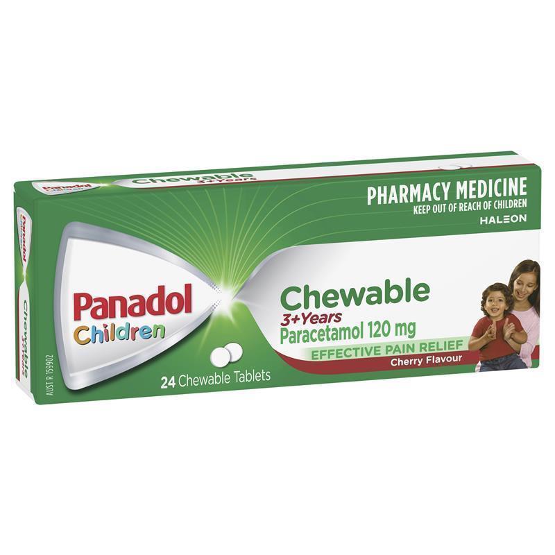 Panadol Children Chewable Tablets 3 Years+ 24 Tablets