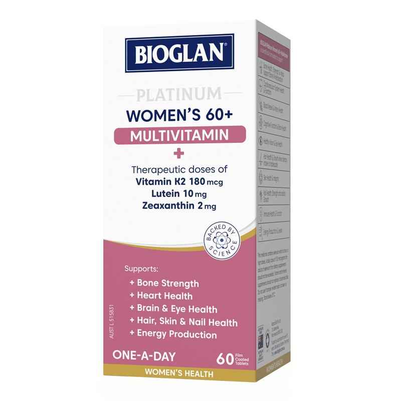 Bioglan Platinum Womens 60 + Multivitamin 60 Tablets