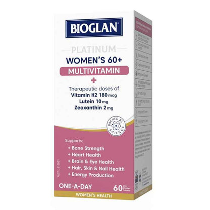 Bioglan Platinum Womens 60 + Multivitamin 60 Tablets
