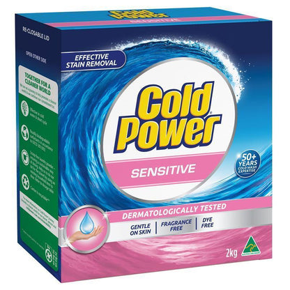 Cold Power Sensitive Pure Clean Laundry Detergent Powder 2kg