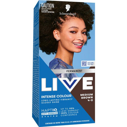Schwarzkopf Live Colour Permanent 4.0 Medium Brown