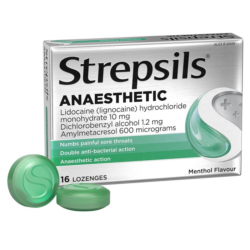 Strepsils Anaesthetic Menthol 16 Lozenges