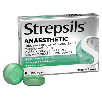 Strepsils Anaesthetic Menthol 16 Lozenges