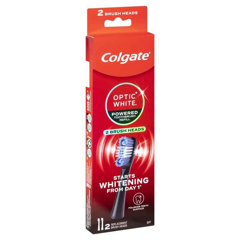 Colgate Optic White Power Toothbrush Refill Soft 2 Pack