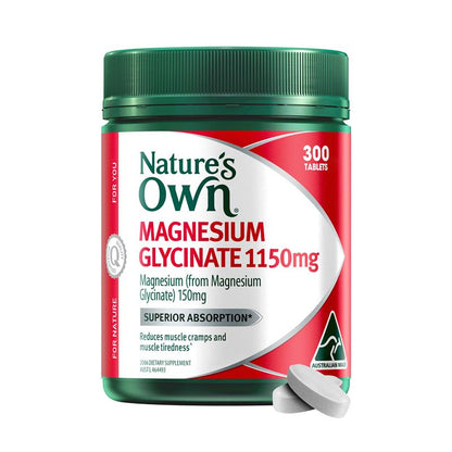 Nature's Own Magnesium Glycinate 1100mg 300 Tablets