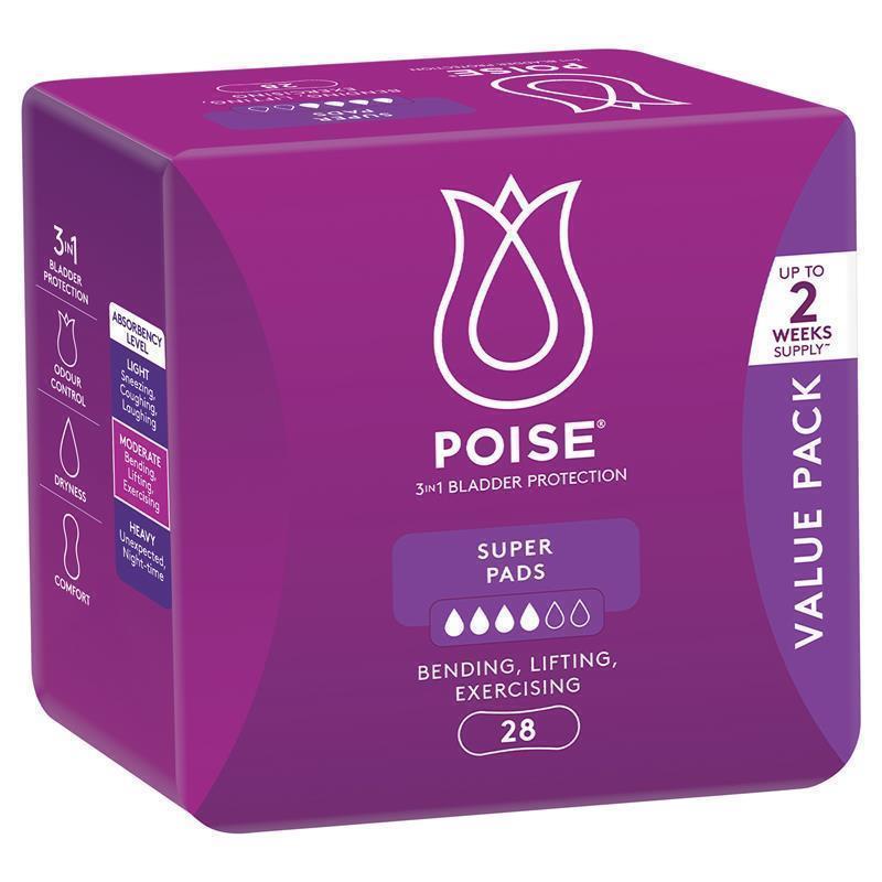 Poise Incontinence Pads Super 28 Pack