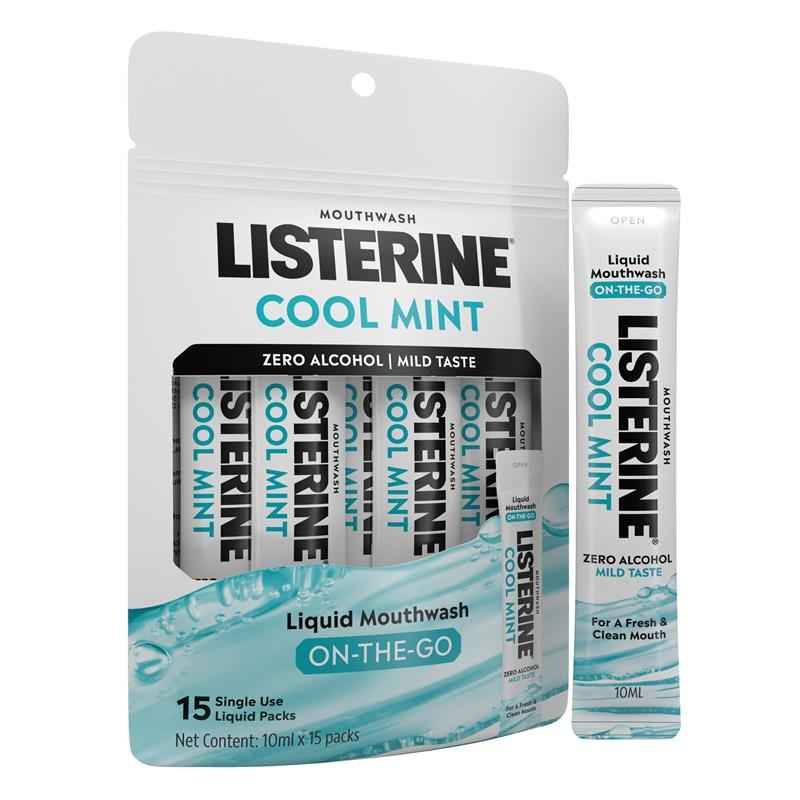 Listerine Mouthwash Cool Mint Zero 10ml x 15 Pack