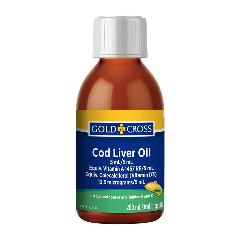 Cod Liver Oil 200ml Gold Cross