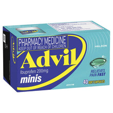 Advil Ibuprofen Pain Relief Liquid Mini 40 Capsules