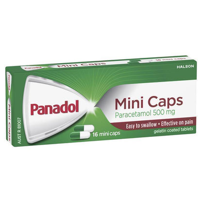 Panadol Paracetamol Pain Relief 16 Mini Caplets