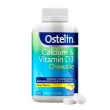 Ostelin Vit D & Calcium 120 Chewable Tablets
