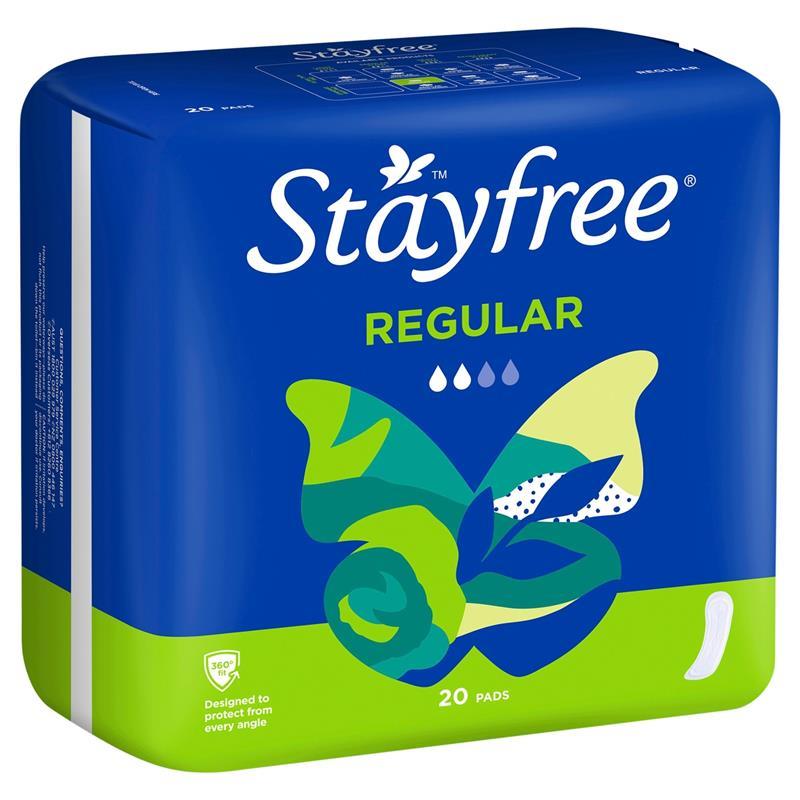 Stayfree Regular Sanitary Pads 20 Pack