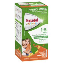 Panadol Children 1-5 Years Suspension Fever & Pain Relief Orange Flavour 200ml