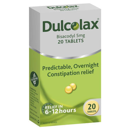 Dulcolax Laxatives 5mg 20 Tablets