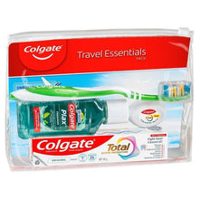 Colgate Travel Essentials Toothbrush, Toothpaste, Mouthwash, Floss & travel bag Pack