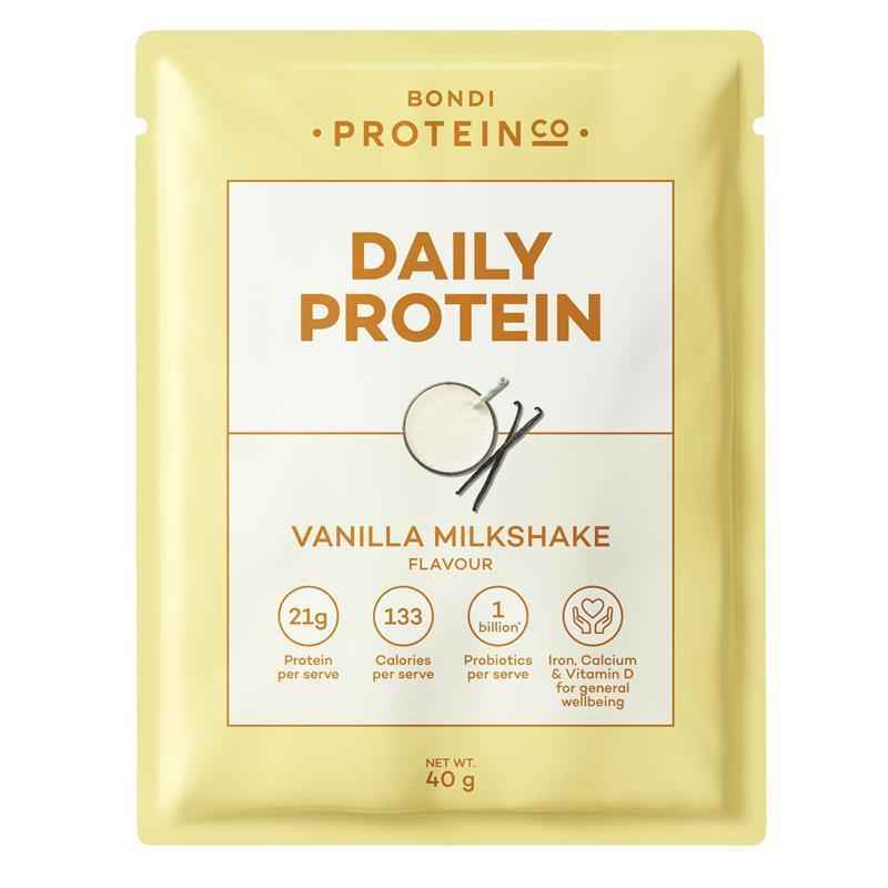 Bondi Protein Co Daily Protein Vanilla Milkshake Sachet 40g