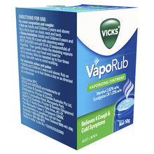 Vicks VapoRub Ointment Decongestant Chest Rub 50g