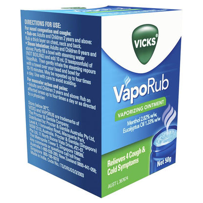 Vicks VapoRub Ointment Decongestant Chest Rub 50g