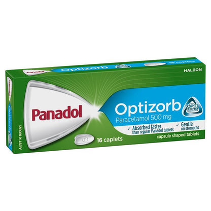 Panadol Optizorb Paracetamol Pain Relief 16 Caplets