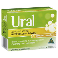 Ural Effervescent Powder Lemon 28 Sachets - GimmeNow