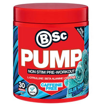 BSc Pump Non Stim Pre-Workout Blue Sour Straps 300g