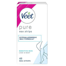Veet Pure Cold Wax Strips Leg 40 Pack