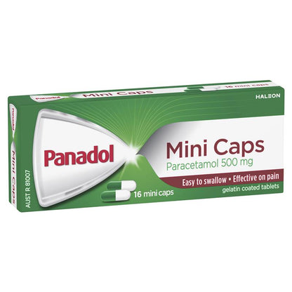 Panadol Paracetamol Pain Relief 16 Mini Caplets