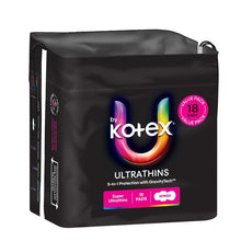 U by Kotex Ultrathin Pads Super with Wings 18 Pack