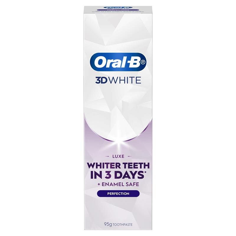 Oral B Teeth Whitening Toothpaste 3D White Luxe Perfection 95g