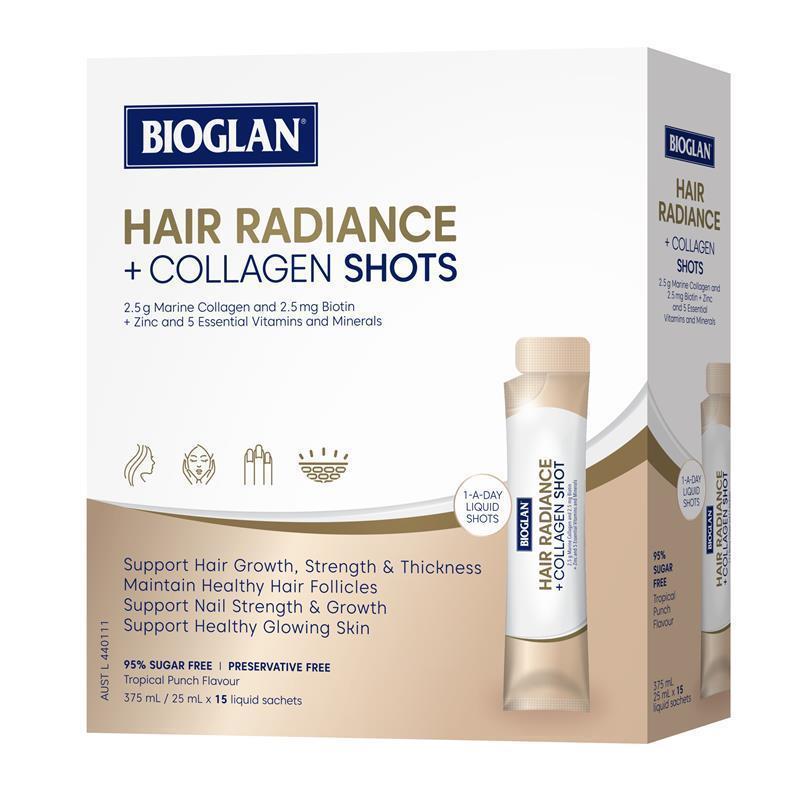 Bioglan Hair Radiance + Collagen Shots 25ml x15 - GimmeNow